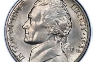 1938 Jefferson Nickels