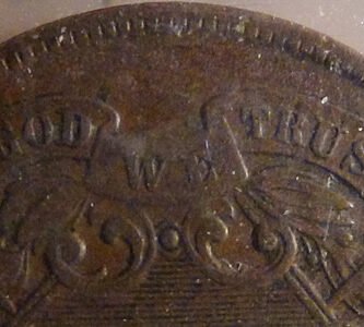 In God We Trust on Two Cent Piece